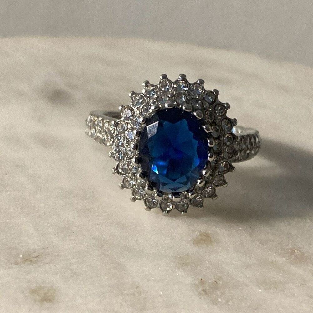 8.5 sapphire plated ring